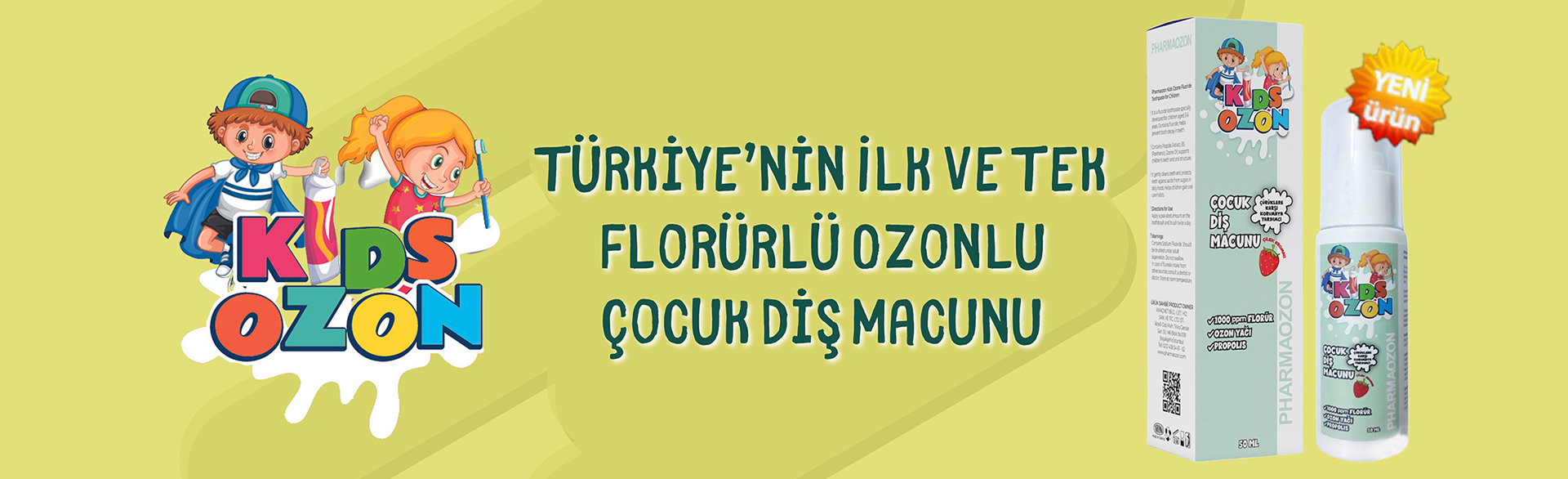 Kidsozon Çocuk Diş Macunu - Pharmaozon